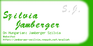 szilvia jamberger business card